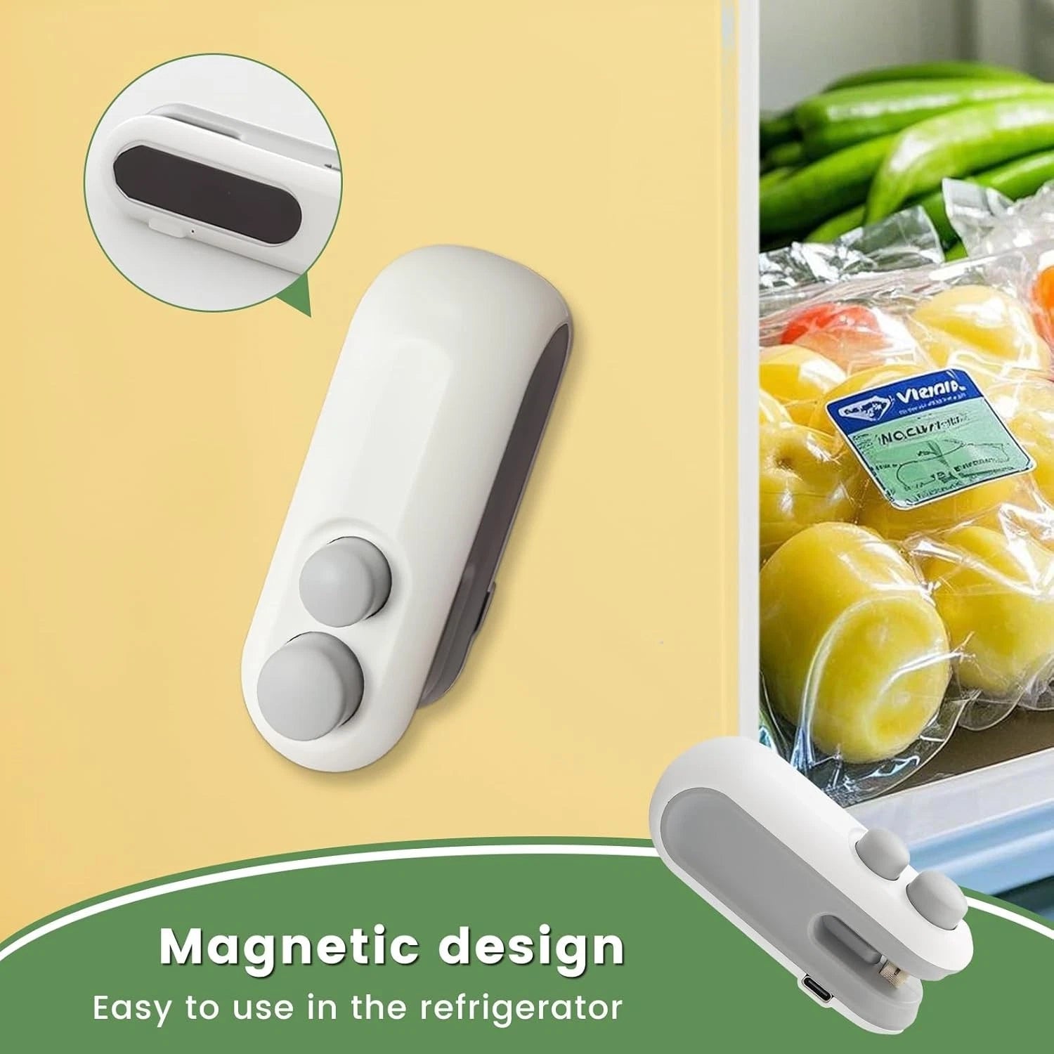 2 in 1 Mini Bag Sealer and Cutter,Rechargeable Chip Bag Sealer Machine