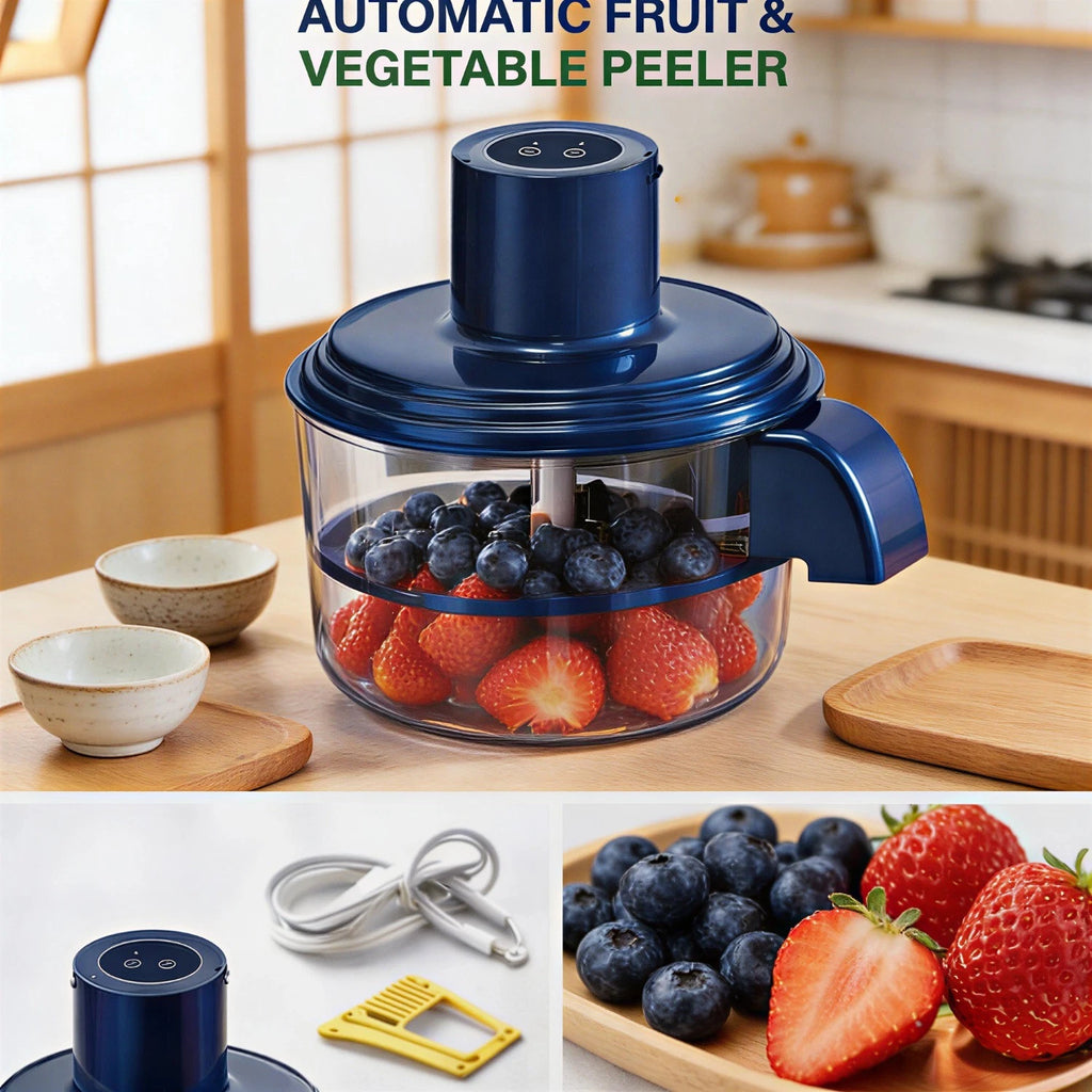 USB Rechargeable Electric Peeler Automatic Fruit & Veggie Peeling Tool Portable