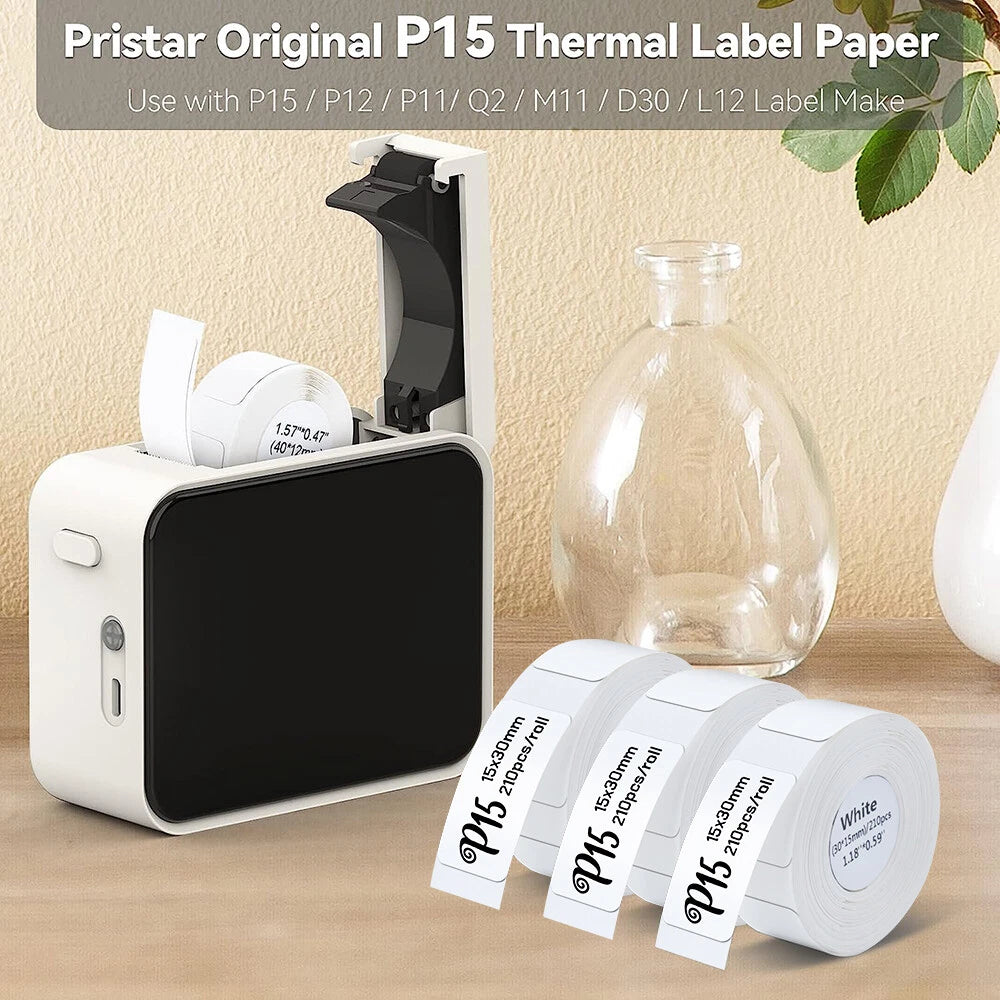 Label Maker Machine with Tape Portable Sticker Barcode Bluetooth Thermal Printer